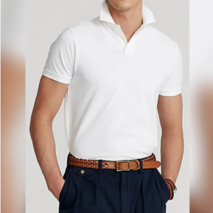 White Half Sleeve Polo T-Shirt