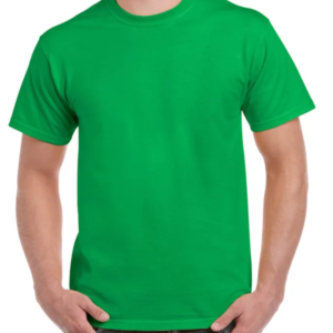 Green Cotton Half Sleeve T-Shirt